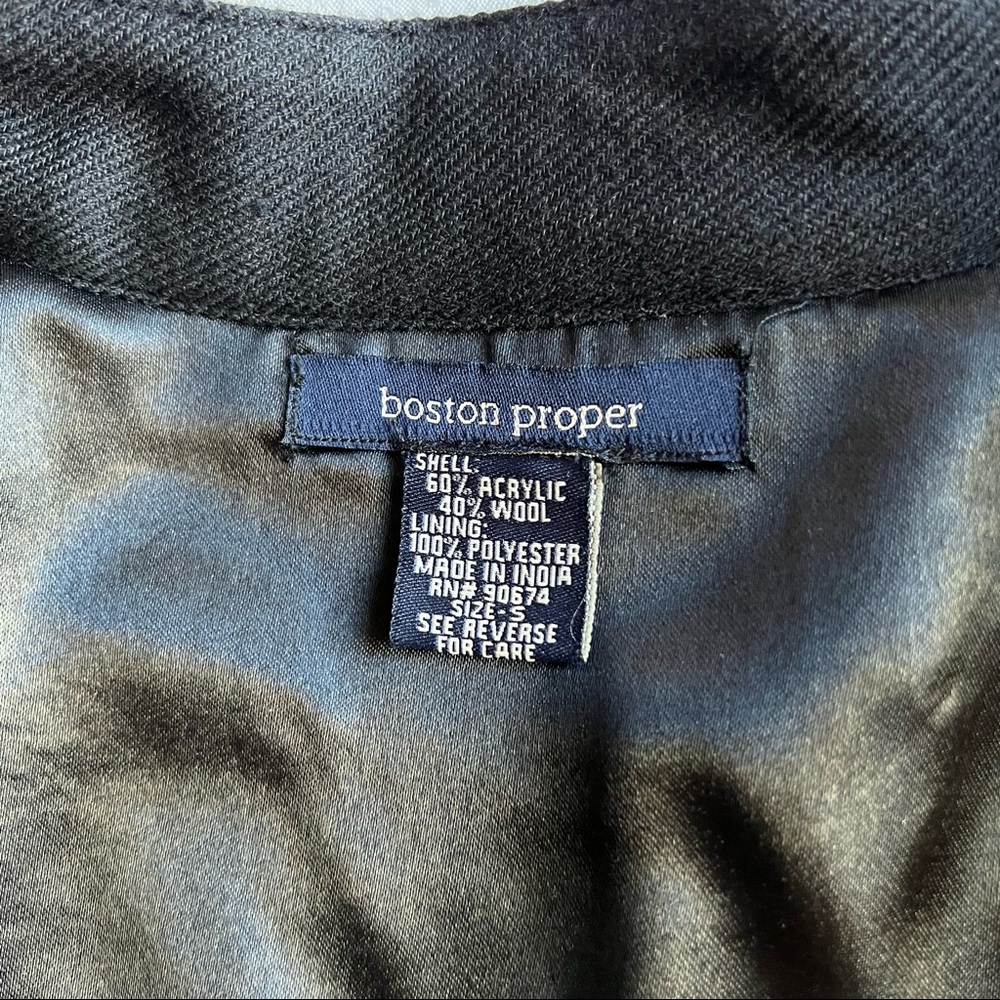 BOSTON PROPER Crewel Embroidered Blazer/Jacket - Picture 12 of 12